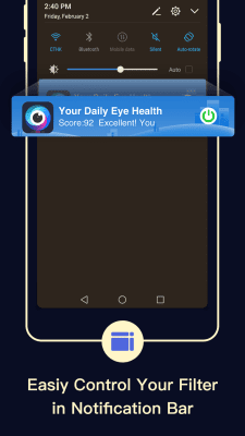 Capture d'écran de l'application Blue Light Filter - night mode - #5