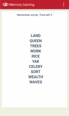 Capture d'écran de l'application Entraînement de la mémoire grâce à des applications mobiles gratuites - #1