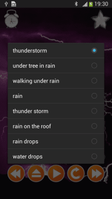 Capture d'écran de l'application Le bruit de la pluie - #2