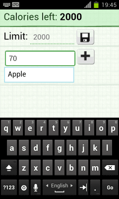 Capture d'écran de l'application calorie counter - #3