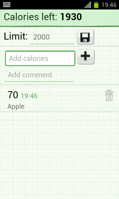 Capture d'écran de l'application calorie counter - #4