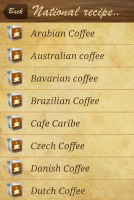 Capture d'écran de l'application Coffee Recipes - #2