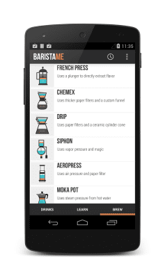 Capture d'écran de l'application Baristame - Coffee Guide FREE - #2
