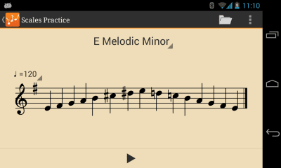 Capture d'écran de l'application Scales Practice - #4