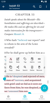 Capture d'écran de l'application Bibliothèque évangélique - #3