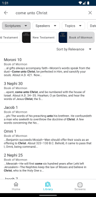 Capture d'écran de l'application Bibliothèque évangélique - #4