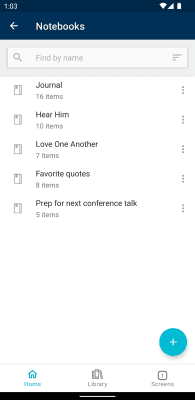 Capture d'écran de l'application Bibliothèque évangélique - #8