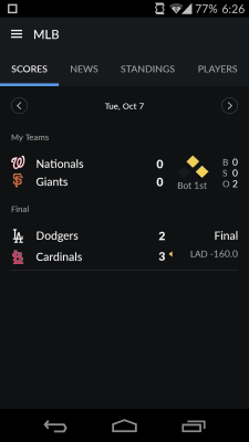 Capture d'écran de l'application Sportacular - #4