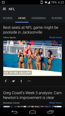 Capture d'écran de l'application Sportacular - #5