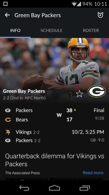 Capture d'écran de l'application Sportacular - #7