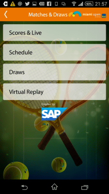 Capture d'écran de l'application Miami Open - #4