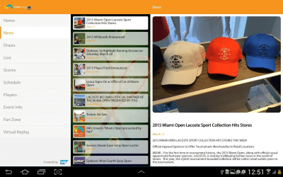 Capture d'écran de l'application Miami Open - #6