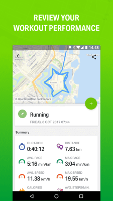Capture d'écran de l'application Endomondo Running Cycling Walking - #3