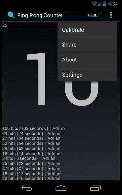 Capture d'écran de l'application Ping Pong Counter(Beta) - #2