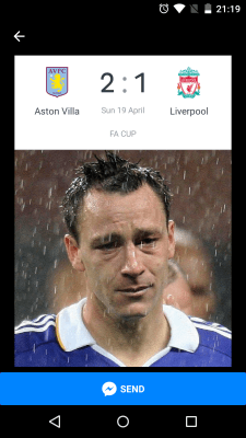 Capture d'écran de l'application Tackl pour Messenger - #5
