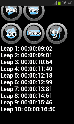 Capture d'écran de l'application Stopwatch App Free - #3
