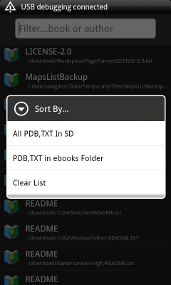 Capture d'écran de l'application PDB Book Reader - #2