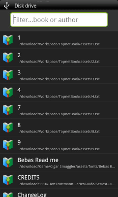 Capture d'écran de l'application PDB Book Reader - #3