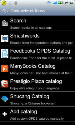 Capture d'écran de l'application Open Book Reader - #1