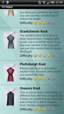 Capture d'écran de l'application Faire une cravate platine - #5