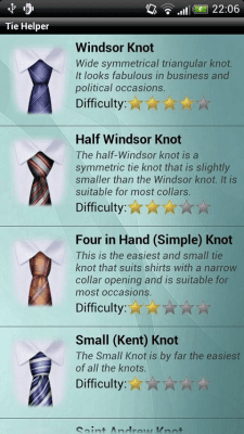 Capture d'écran de l'application Faire une cravate platine - #8