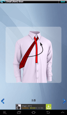 Capture d'écran de l'application Faire une cravate platine - #9