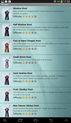 Capture d'écran de l'application Faire une cravate platine - #10