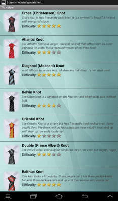 Capture d'écran de l'application Faire une cravate platine - #11