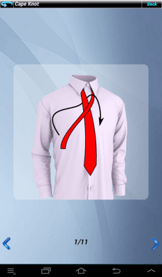 Capture d'écran de l'application Faire une cravate platine - #12
