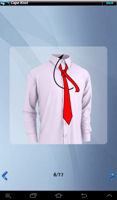 Capture d'écran de l'application Faire une cravate platine - #13