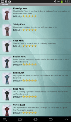 Capture d'écran de l'application Faire une cravate platine - #14