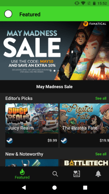 Capture d'écran de l'application Razer Game Deals - #2
