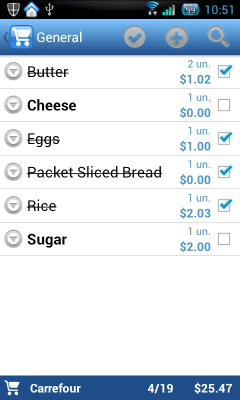 Capture d'écran de l'application Pocket Shopping Lite - #5