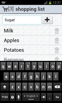 Capture d'écran de l'application Adcoms shopping list - #5