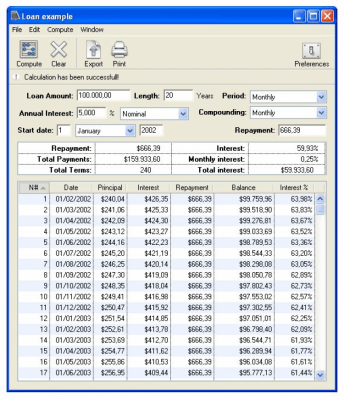 Capture d'écran de l'application Loan Calc - #1