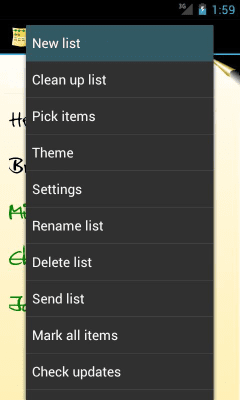 Capture d'écran de l'application OI Shopping list - #4