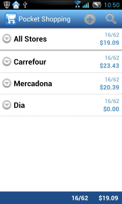 Capture d'écran de l'application Pocket Shopping (trial) - #1