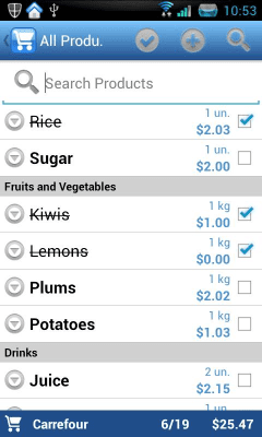 Capture d'écran de l'application Pocket Shopping (trial) - #6