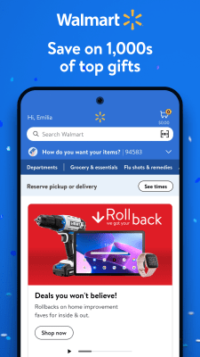 Capture d'écran de l'application Walmart - #1