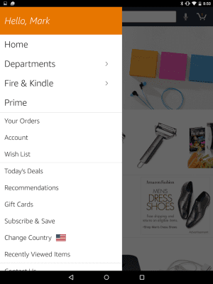 Capture d'écran de l'application Amazon for Tablets - #1