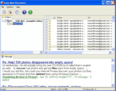 Capture d'écran de l'application Easy Mail Recovery - #1