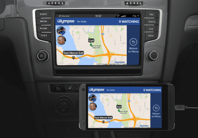 Capture d'écran de l'application Glympse for Auto - Share GPS - #1