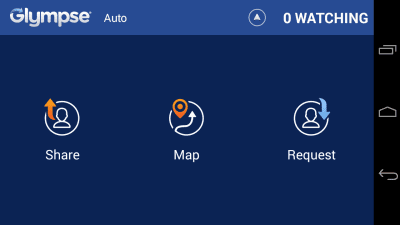 Capture d'écran de l'application Glympse for Auto - Share GPS - #3
