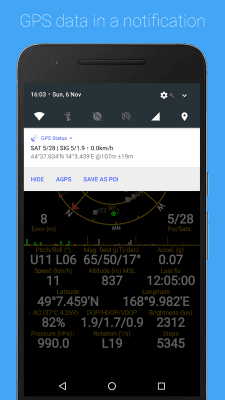 Capture d'écran de l'application GPS Status & Toolbox - #2