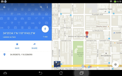 Capture d'écran de l'application Simple GPS Coordinate Display - #13