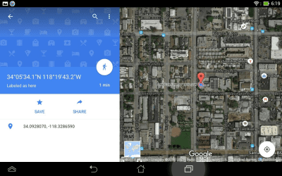 Capture d'écran de l'application Simple GPS Coordinate Display - #14