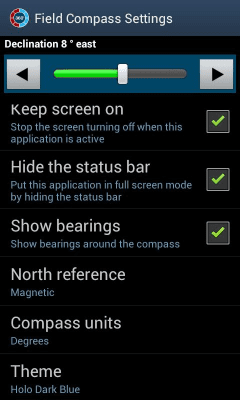 Capture d'écran de l'application Digital Field Compass - #8