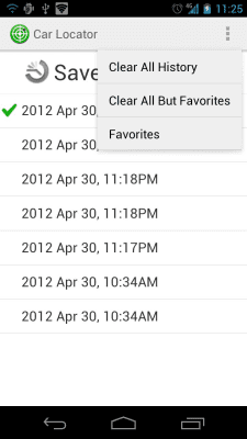 Capture d'écran de l'application Car Locator TRIAL - #8