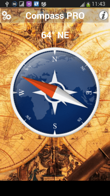 Capture d'écran de l'application Compass Pro for Android - #1