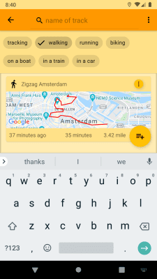 Capture d'écran de l'application Open GPS Tracker - #4